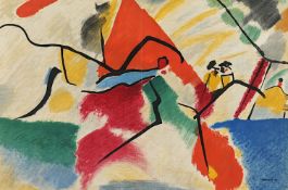 <de>KANDINSKY, Wassily, "Impression V", Farblithografie, 36 x 53, "La période dramatique", Mourlot 1