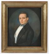 <de>KATSCHINSKI (Portraitmaler M.19.Jh.), "Bildnis eines Mannes", Pastell/Papier, 36 x 32, unten rec