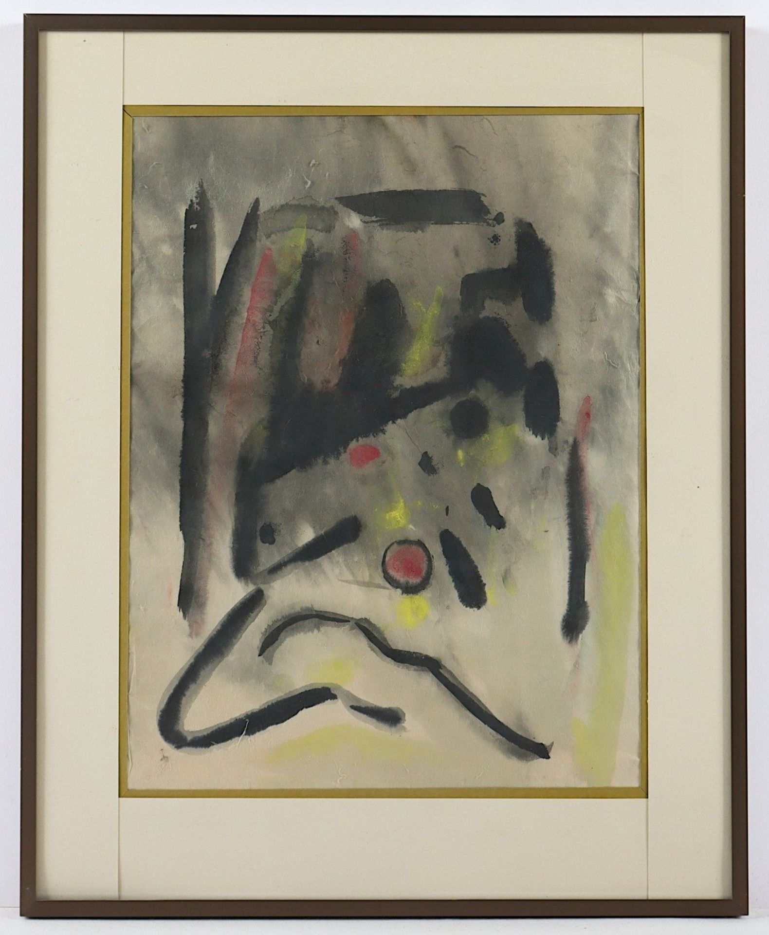 <de>MODERNER KÜNSTLER, "Abstrakt", Aquarell/Papier, 39 x 29, unten links monogrammiert (?), R.</de>