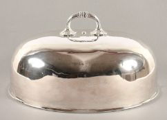 <de>GROSSE CLOCHE, Metall, versilbert, Dm 42, Marke: CDE, wohl FRANKREICH, 2.H.19.Jh.</de>