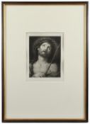 <de>KOHLSCHEIN, Josef d.Ä., "Jesus mit der Dornenkrone", Kupferstich, 23 x 17, handsigniert, R.</de>