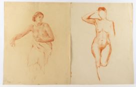 <de>BENGEN, Harold Tronson (1879-1962), 5 Portrait/Aktstudien, diverse Techniken, bis 65 x 52, teilw