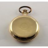 HERRENTASCHENUHR, 585/ooo Gelbgold,