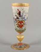 GROSSER POKAL, farbloses Glas, reiche,