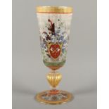 GROSSER POKAL, farbloses Glas, reiche,