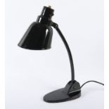 SCHREIBTISCHLAMPE, Metall, schwarz