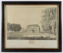 SCHLOSSANSICHT, Lithografie, M.