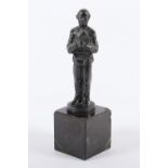 FIGUR BERGMANN, Bronze, H 8,5,