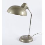 BÜROLAMPE, Metall, grau lackiert,