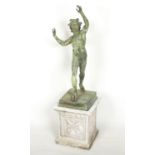 TANZENDER POMPEIANISCHER FAUN, Bronze,