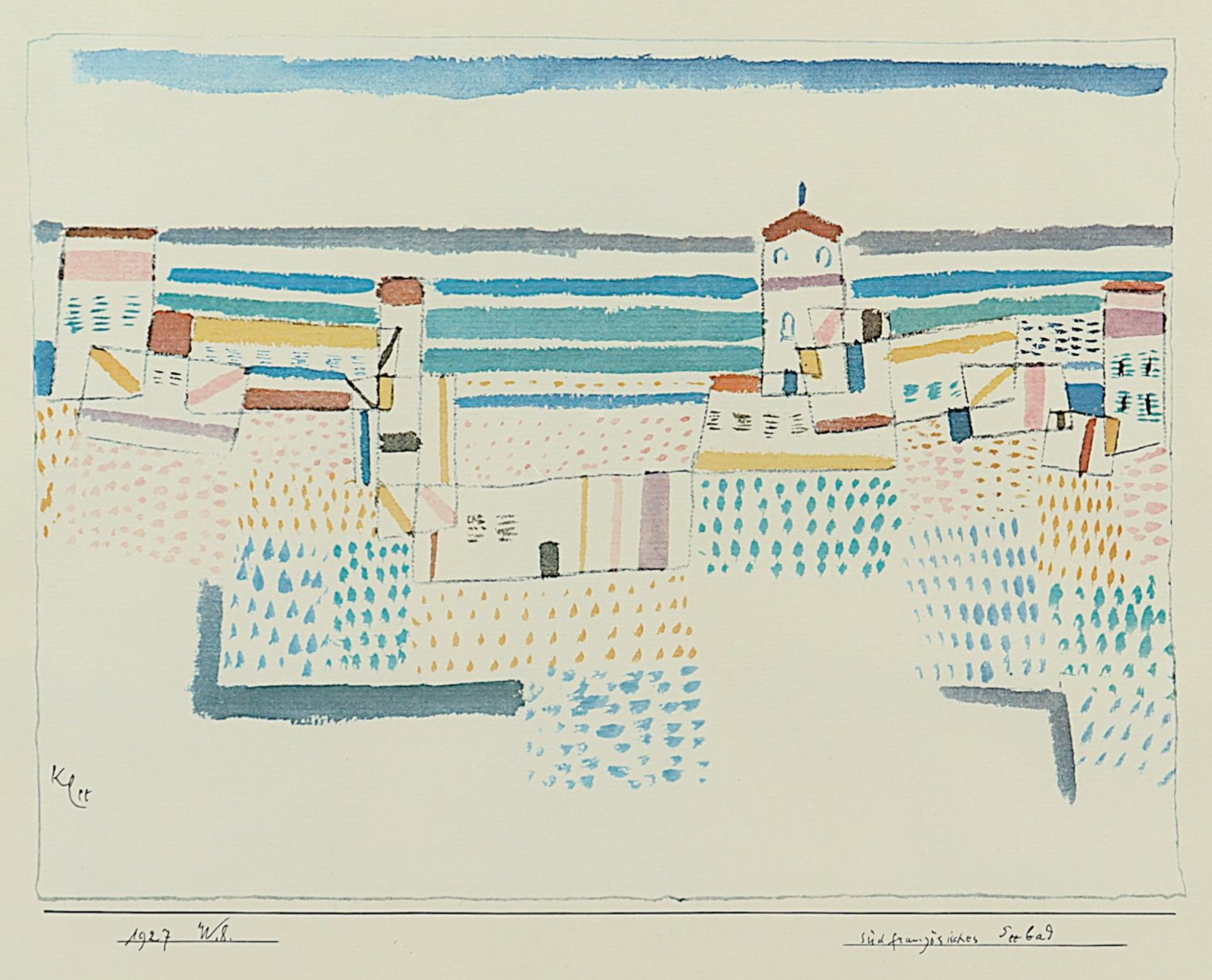 KLEE, Paul, "Südfranzösisches Seebad",