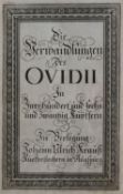 DIE VERWANDLUNGEN DES OVIDII, in