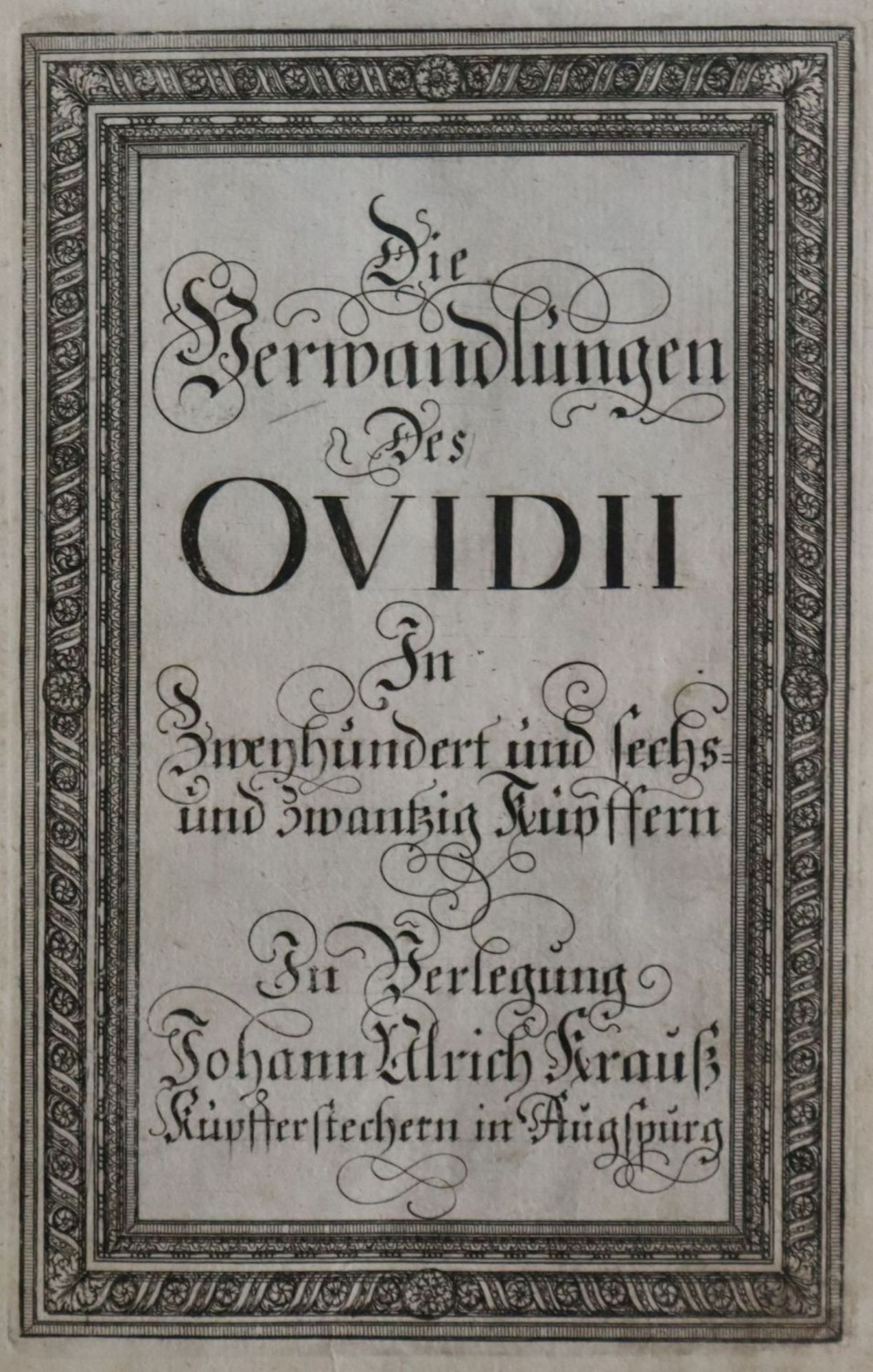 DIE VERWANDLUNGEN DES OVIDII, in