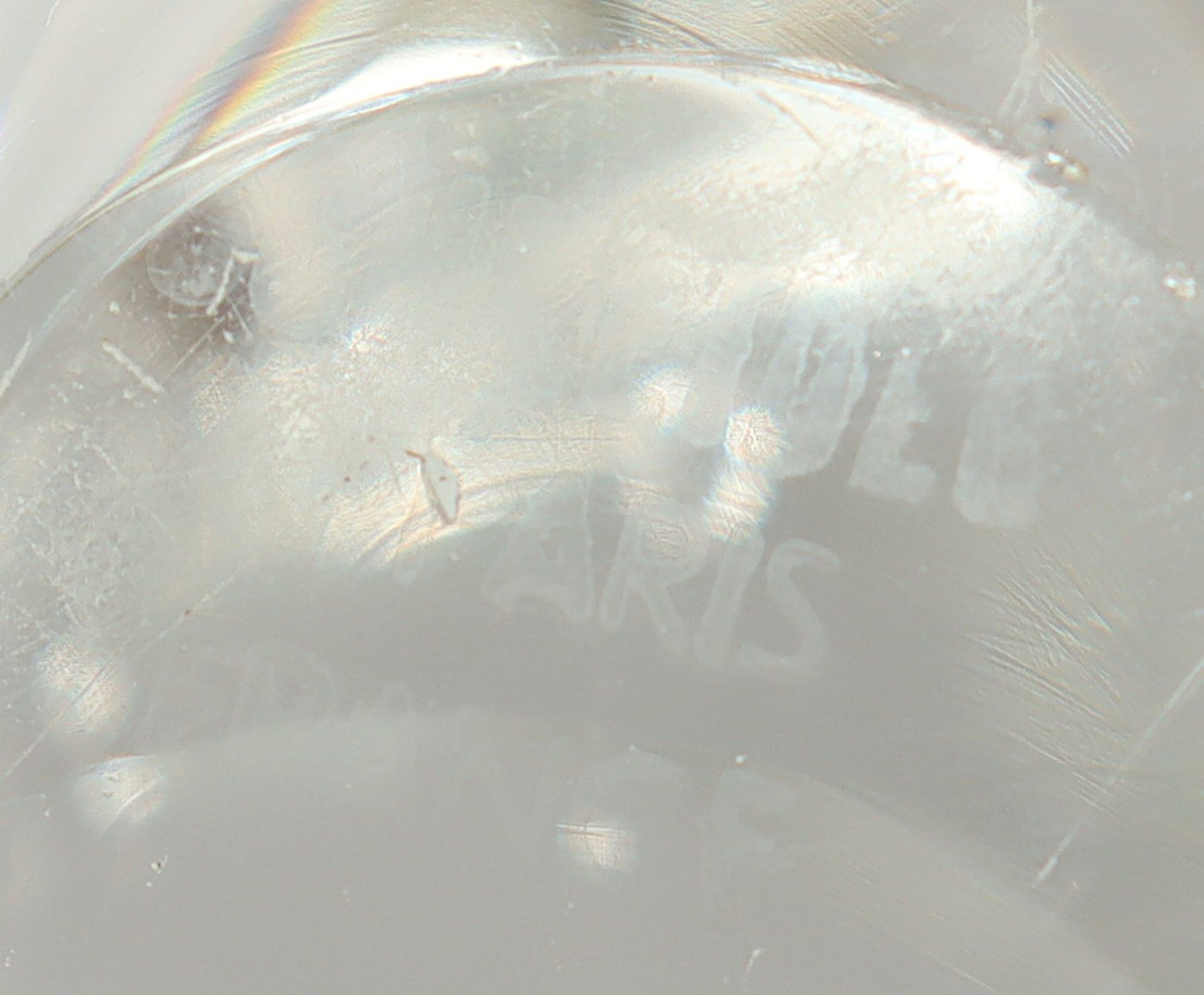 PAAR TISCHLAMPEN, farbloses Glas, - Image 4 of 4