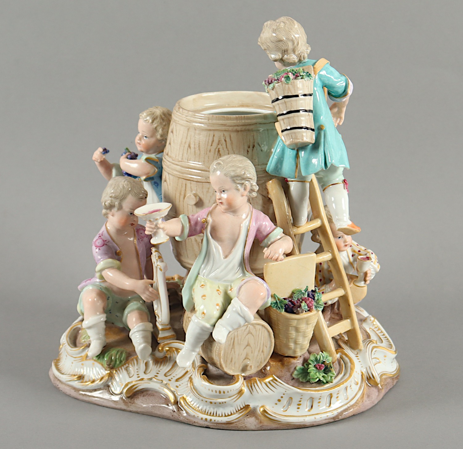 WINZERGRUPPE, KAENDLER, MEISSEN, E.19.JH. - Image 2 of 5