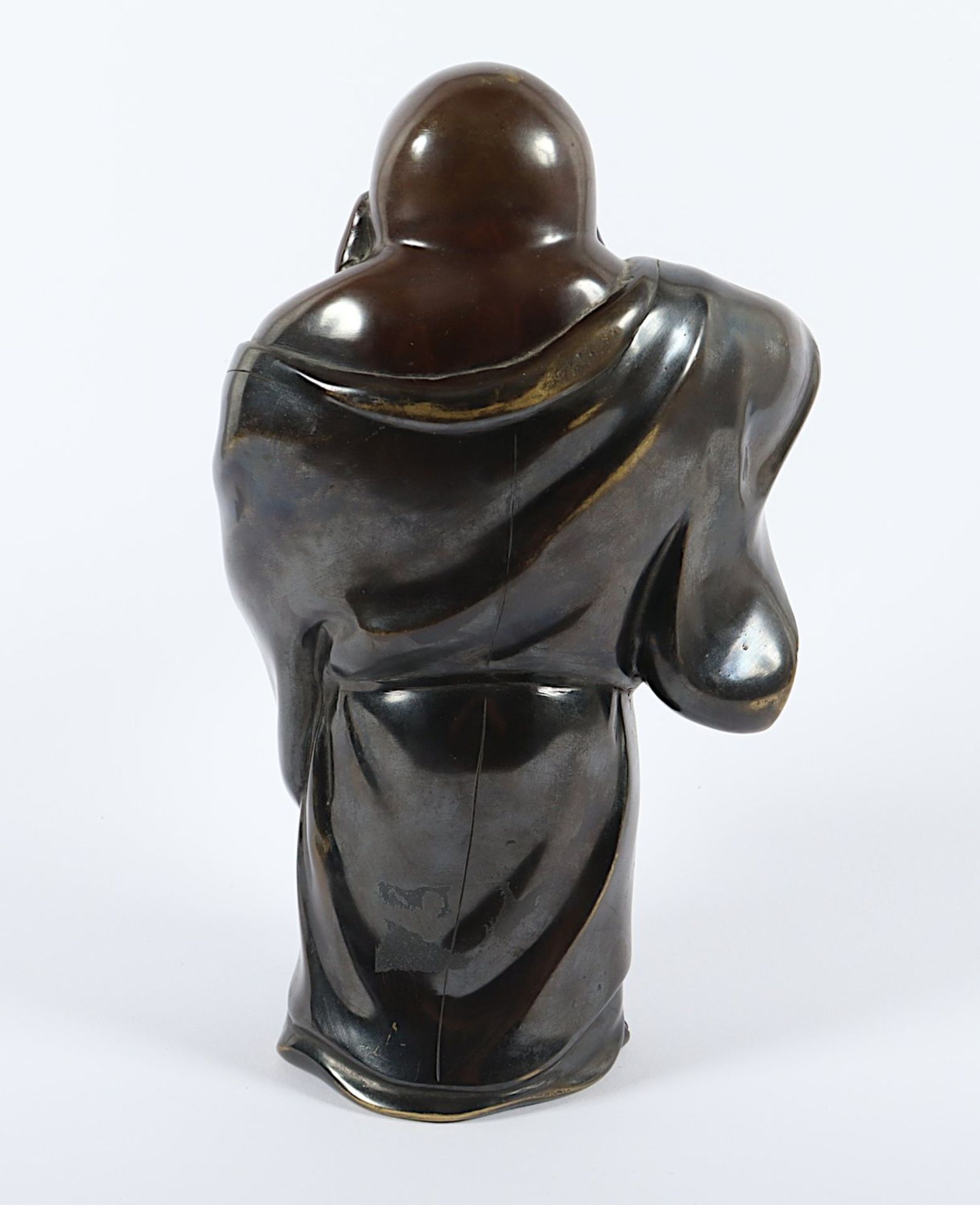 HOTEI, Bronze, braun patiniert, mit - Bild 3 aus 4