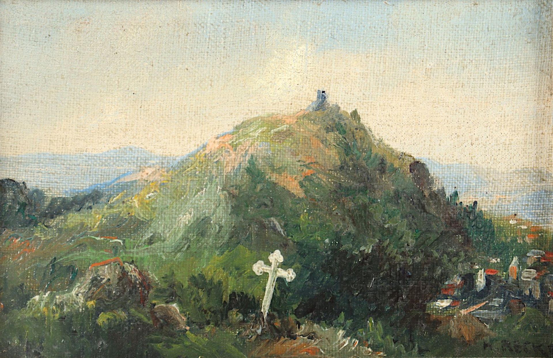 RECKER, H. (Maler um 1900), "Am - Image 2 of 6