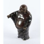 HOTEI, Bronze, braun patiniert, mit