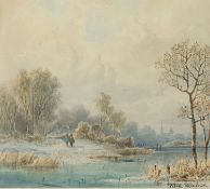 DOLL, Anton (1826-1887), "Winterliche