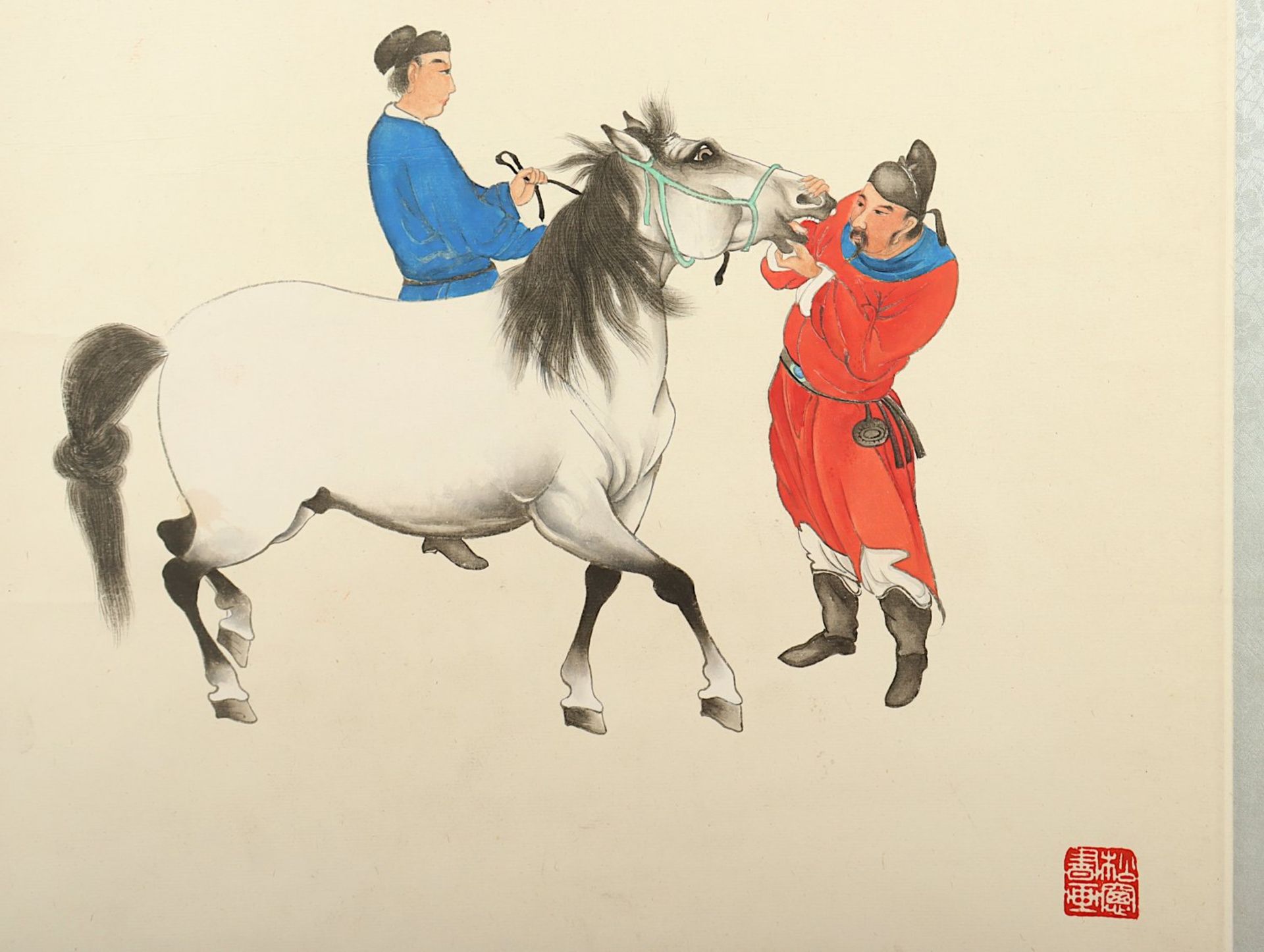 PU Quan (1913-1991), Rollbild, Tusche - Bild 4 aus 5