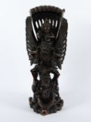 VISHNU AUF GARUDA, Holz, große,