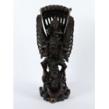 VISHNU AUF GARUDA, Holz, große,