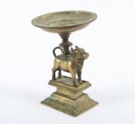 ÖL-LAMPE, Bronze, H 13,5,