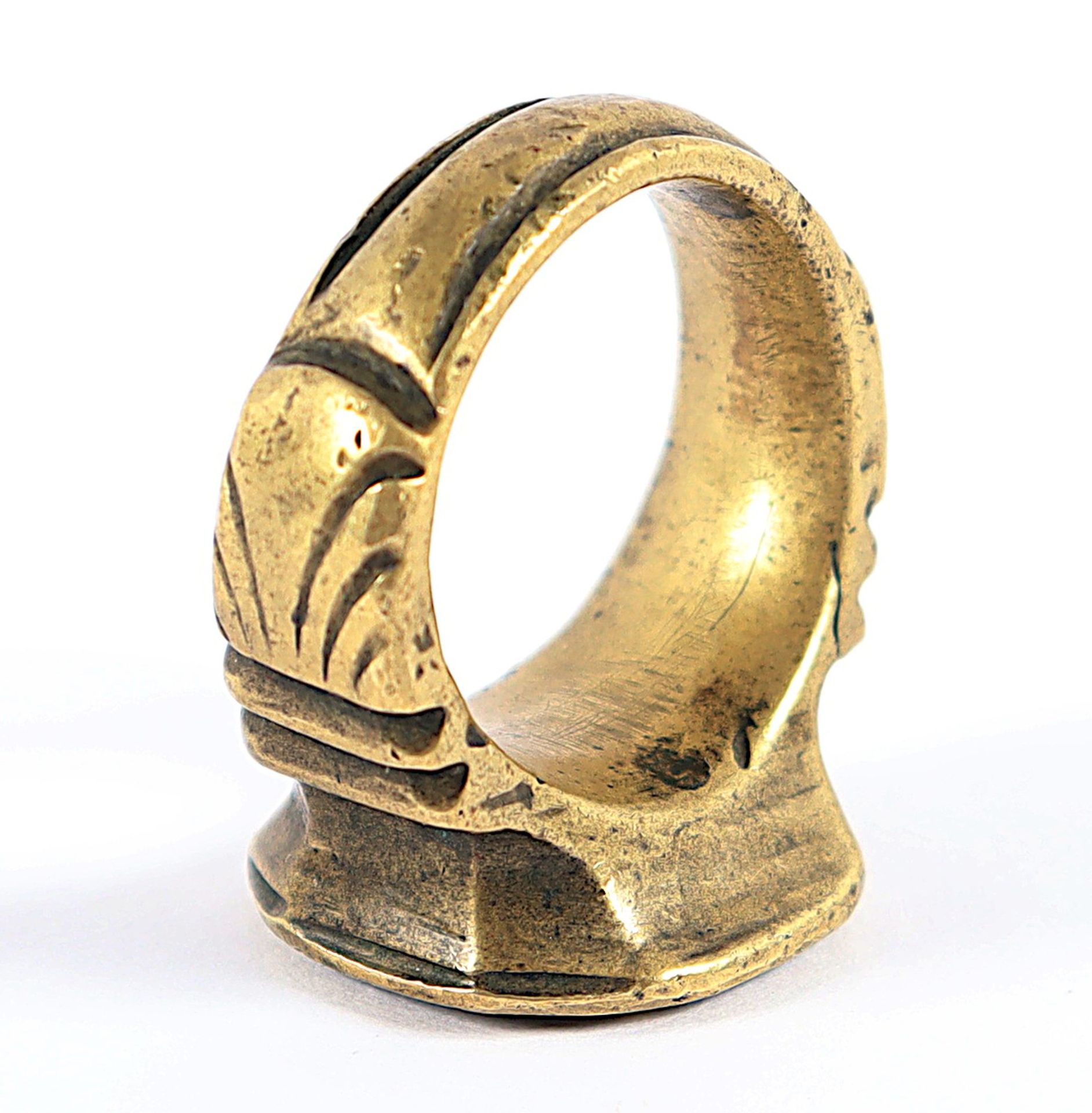 SIEGELRING, Bronze, mit - Image 2 of 2