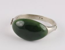 JADE-ARMREIF, 925/ooo Silber,