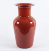 GROSSE VASE, farbloses Glas,