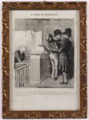 DAUMIER, Honoré, Justizszene,