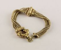 BIEDERMEIER-ARMBAND, 585/ooo Gold,