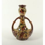 GROSSE JUGENDSTIL-VASE, Steinzeug,