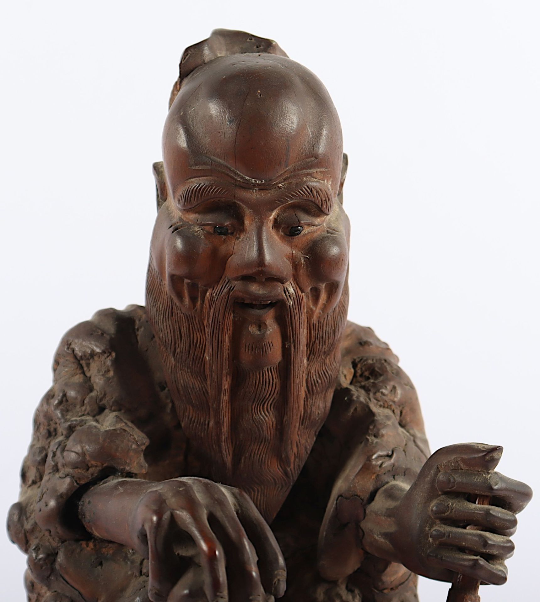 WURZELHOLZFIGUR, CHINA, E.19.JH. - Bild 4 aus 4