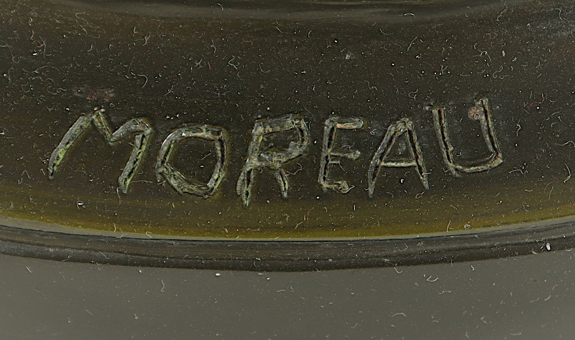 MOREAU, "Großer Putto", Bronze, H 67, - Bild 6 aus 6