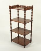 ETAGÈRE, Rosenholz ?, H 105, B 49,5, T