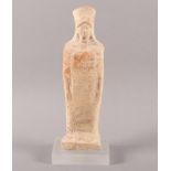 STATUETTE EINER GÖTTIN, Ton, H 23,1,