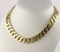 FLACHPANZERCOLLIER, 585/ooo Gelbgold,