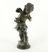 MOREAU, "Großer Putto", Bronze, H 67,