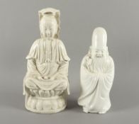 ZWEI BLANC DE CHINE-FIGUREN,