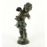 MOREAU, "Großer Putto", Bronze, H 67,