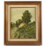 MALER UM 1900, "Landschaft mit