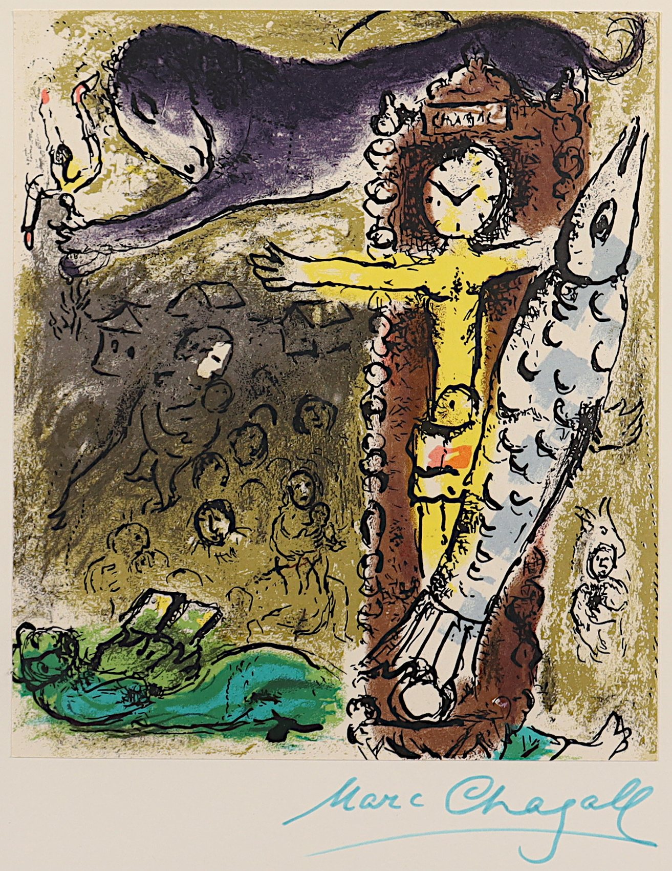 CHAGALL, Marc, "Le Christ à l'Horloge - Image 2 of 2