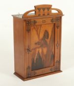 JUGENDSTIL-HÄNGESCHRANK, Kirschbaum ?,