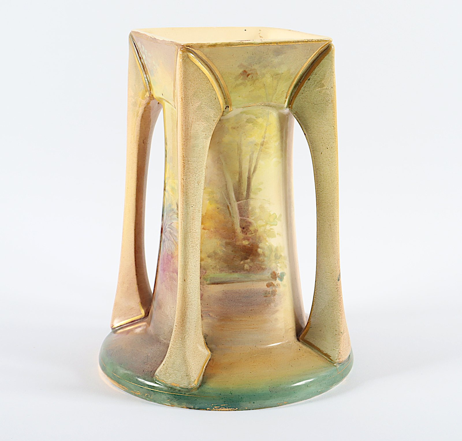 VASE, Steinzeug, farbig gemalt - Image 4 of 5