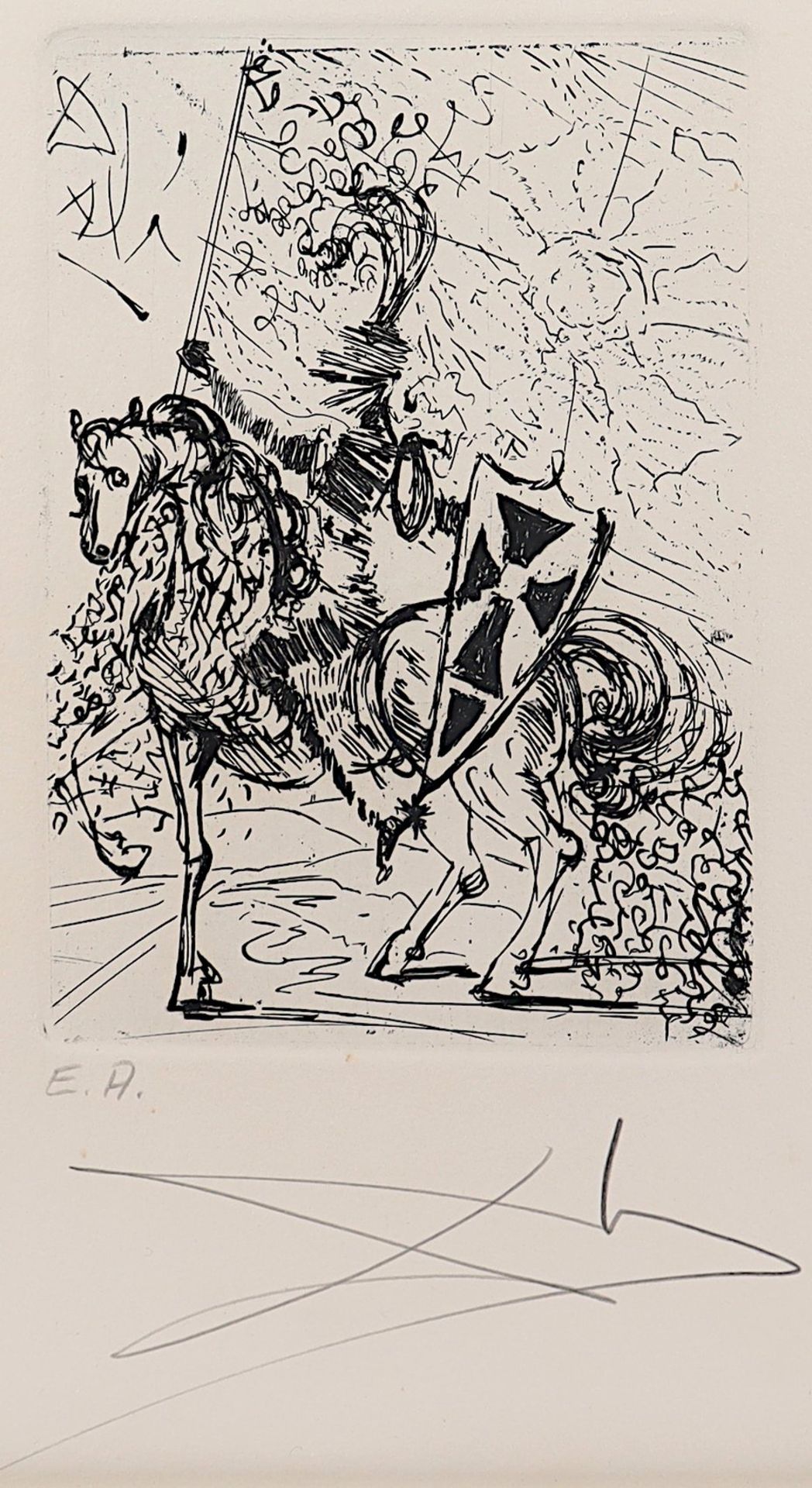 DALI, Salvador, "El Cid", Radierung, - Bild 2 aus 2