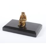 WIENER BRONZE, Affe mit Jungen,