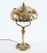 JUGENDSTIL-TISCHLAMPE, Messing,