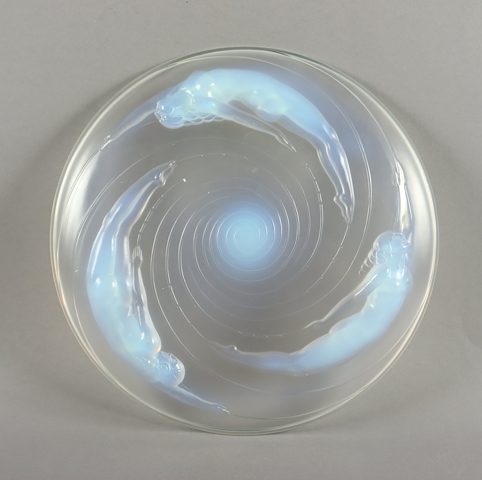 ART-DÉCO-SCHALE, opalisierendes Glas, - Image 3 of 3