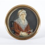 MINIATUR PORTRAIT EINER FRAU,